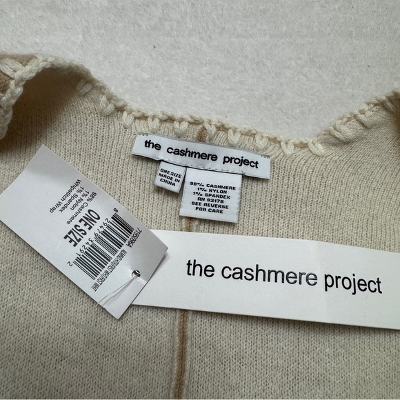 The Cashmere Project Whipstitch Wrap One Size Open Front Cardigan - Picture 6 of 9